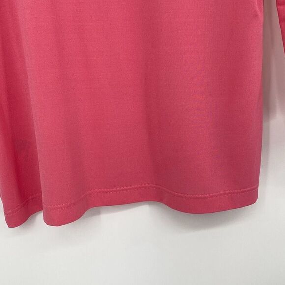Escada Scoop Neck Long Sleeve Stretch Pullover Top Barbie Pink Size 40 Medium - Picture 7 of 12